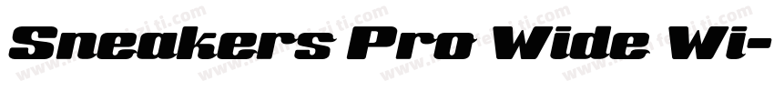 Sneakers Pro Wide Wi字体转换